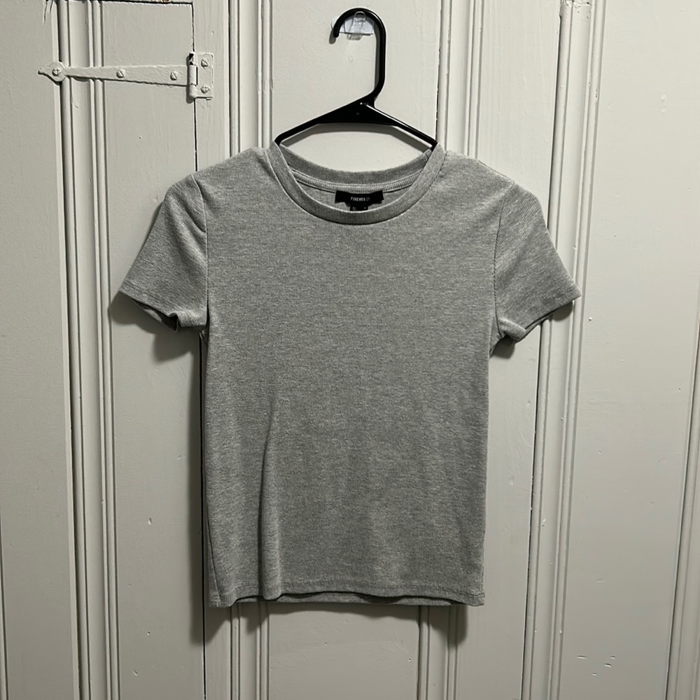 2-PACK Forever 21 Ribbed Cropped T-shirts